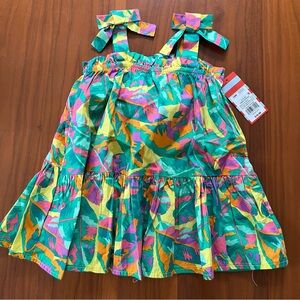 CAT & JACK | NWT tropical dress with bloomers 18 mo